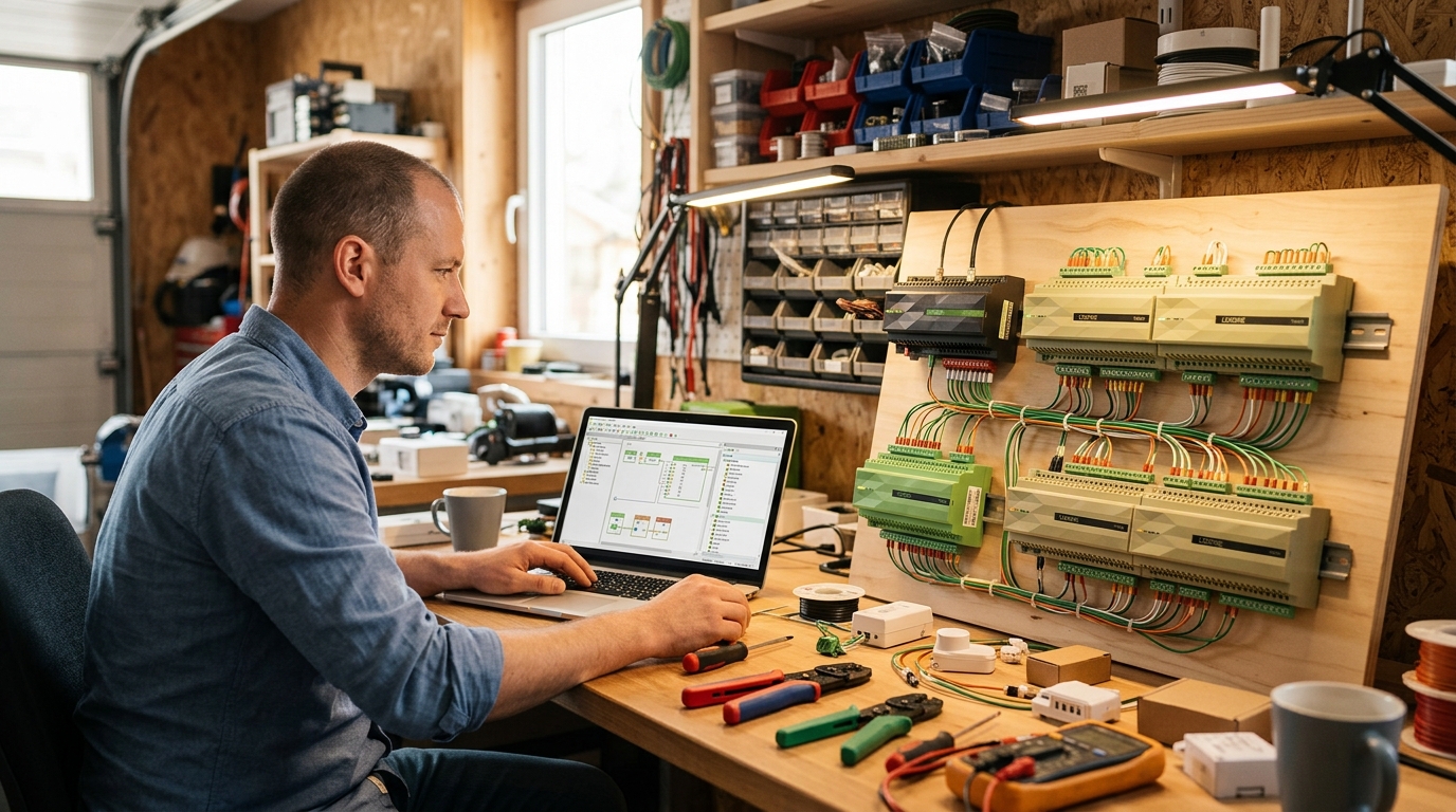 Smart home automation workbench with LOXONE components