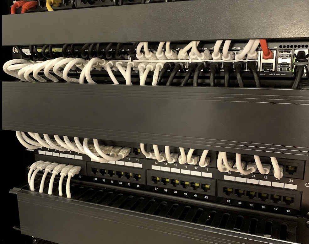 Network rack and structured cabling